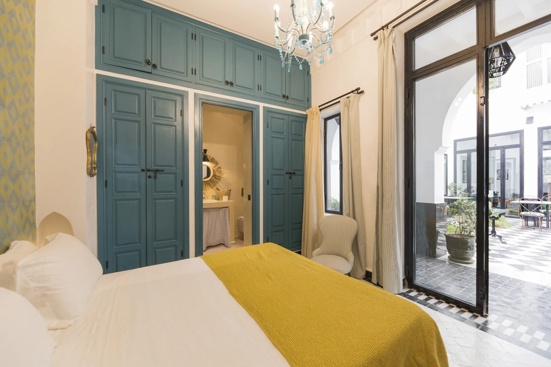 A room facing the courtyard